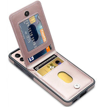 Carregar imagem no visualizador da galeria, Dual Layer Lightweight Leather Wallet Case for Samsung Galaxy S21 - Libiyi