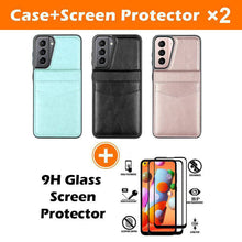 Carregar imagem no visualizador da galeria, Dual Layer Lightweight Leather Wallet Case for Samsung Galaxy S21 - Libiyi