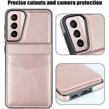 Carregar imagem no visualizador da galeria, Dual Layer Lightweight Leather Wallet Case for Samsung Galaxy S21 - Libiyi