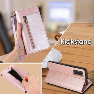 Detachable Flip Zipper Purse Phone Case For Samsung S21 Series - Libiyi