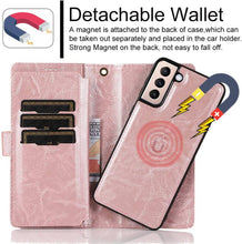 Cargar imagen en el visor de la galería, Detachable Flip Zipper Purse Phone Case For Samsung S21 Series - Libiyi