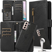 Cargar imagen en el visor de la galería, Detachable Flip Zipper Purse Phone Case For Samsung S21 Series - Libiyi