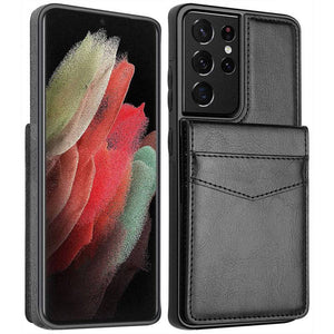 Dual Layer Lightweight Leather Wallet Case for Samsung Galaxy S21 Ultra - Libiyi