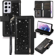 Laden Sie das Bild in den Galerie-Viewer, Bling Wallet Leather Case for Samsung S21 Ultra - Libiyi