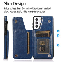 Load image into Gallery viewer, 4 IN 1 Luxury Wallet Leather Case For SAMSUNG - Libiyi