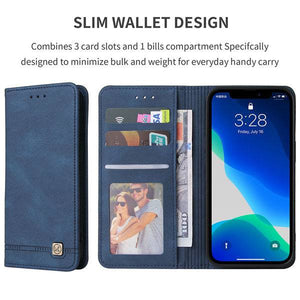 Luxury Leather Wallet Stand Flip Case For iPhone - Libiyi