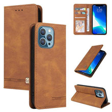 Cargar imagen en el visor de la galería, Luxury Leather Wallet Stand Flip Case For iPhone - Libiyi