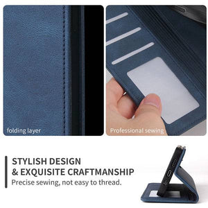 Luxury Leather Wallet Stand Flip Case For Samsung - Libiyi