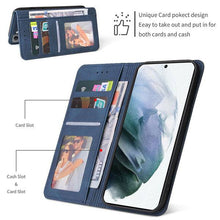 Cargar imagen en el visor de la galería, Luxury Leather Wallet Stand Flip Case For Samsung - Libiyi