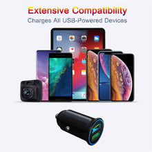 Charger l&#39;image dans la galerie, Quick Charge 3.0 All Metal Dual USB Port Fast Car Charger - Libiyi