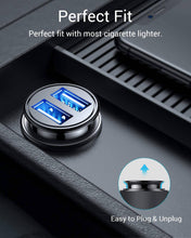 Carregar imagem no visualizador da galeria, Quick Charge 3.0 All Metal Dual USB Port Fast Car Charger - Libiyi