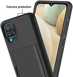 Armor Protective Card Holder Case for Samsung A12 - Libiyi