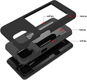 Armor Protective Card Holder Case for Samsung A12 - Libiyi