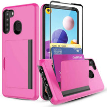 Cargar imagen en el visor de la galería, Armor Protective Card Holder Case for Samsung A21(US) With 1 PACK Screen Protector - Libiyi