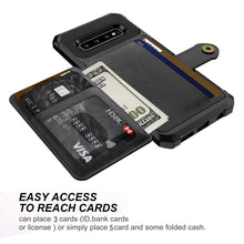 Cargar imagen en el visor de la galería, Phone Bags - Leather Flip Wallet Photo Holder Hard Back Cover For Samsung - Libiyi