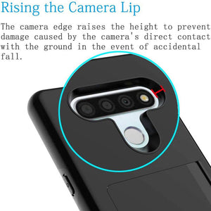 Armor Protective Card Holder Case for LG Stylo 6 - Libiyi