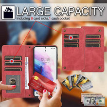 Cargar imagen en el visor de la galería, Leather Crossbody Shockproof Wallet Phone Case for Samsung S21 - Libiyi