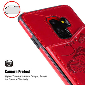 New Luxury Embossing Wallet Cover For SAMSUNG S9 Plus-Fast Delivery - Libiyi