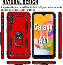 Load image into Gallery viewer, Luxury Armor Ring Bracket Phone Case For Samsung A01-Fast Delivery - Libiyi