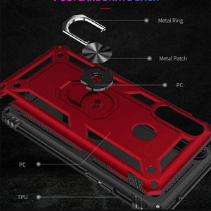 Luxury Armor Ring Bracket Phone Case For Samsung A20S-Fast Delivery - Libiyi