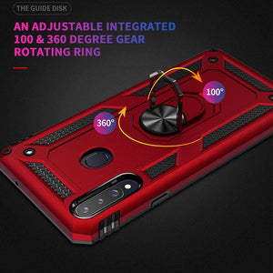 Luxury Armor Ring Bracket Phone Case For Samsung A20S-Fast Delivery - Libiyi