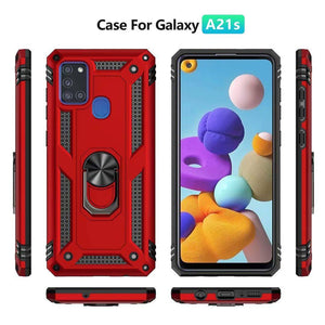 Luxury Armor Ring Bracket Phone Case For Samsung A21S-Fast Delivery - Libiyi