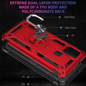 Luxury Armor Ring Bracket Phone Case For Samsung A21S-Fast Delivery - Libiyi