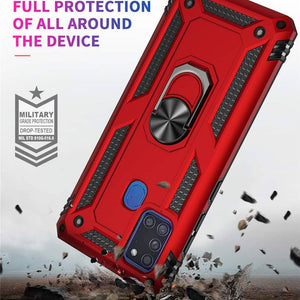 Luxury Armor Ring Bracket Phone Case For Samsung A21S-Fast Delivery - Libiyi