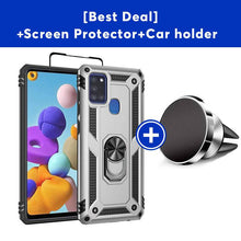 Carregar imagem no visualizador da galeria, Luxury Armor Ring Bracket Phone Case For Samsung A21S-Fast Delivery - Libiyi