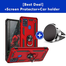 Carregar imagem no visualizador da galeria, Luxury Armor Ring Bracket Phone Case For Samsung A21S-Fast Delivery - Libiyi