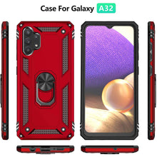 Cargar imagen en el visor de la galería, Samsung A32(5G) Luxury Armor Ring Bracket Phone Case With 2-Pack Screen Protectors - Libiyi