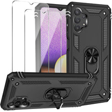 Carregar imagem no visualizador da galeria, Samsung A32(5G) Luxury Armor Ring Bracket Phone Case With 2-Pack Screen Protectors - Libiyi