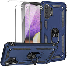 Laden Sie das Bild in den Galerie-Viewer, Samsung A32(5G) Luxury Armor Ring Bracket Phone Case With 2-Pack Screen Protectors - Libiyi