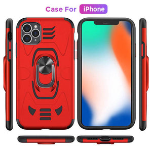 2022 Anti Fall Rugged Shield Ring Bracket Phone case For iPhone 12 Series - Libiyi