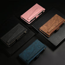 Charger l&#39;image dans la galerie, Luxury Leather Zipper Wallet Case For iPhone - Libiyi