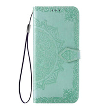 Load image into Gallery viewer, 2022 Luxury Embossed Mandala Leather Wallet Flip Case for Samsung A21 - Libiyi