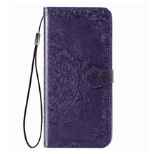 Load image into Gallery viewer, 2022 Luxury Embossed Mandala Leather Wallet Flip Case for Samsung A21 - Libiyi