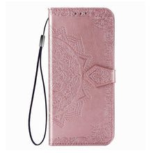 Load image into Gallery viewer, 2022 Luxury Embossed Mandala Leather Wallet Flip Case for Samsung A21 - Libiyi