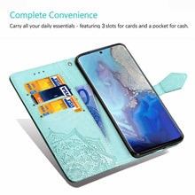 Charger l&#39;image dans la galerie, 2022 Luxury Embossed Mandala Leather Wallet Flip Case for Samsung A21 - Libiyi