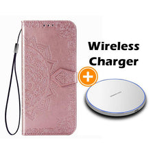 Charger l&#39;image dans la galerie, 2022 Luxury Embossed Mandala Leather Wallet Flip Case for Samsung A21 - Libiyi