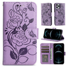 Laden Sie das Bild in den Galerie-Viewer, 3D Embossed Rose Wallet iPhone Case - Libiyi