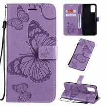 Cargar imagen en el visor de la galería, 3D Embossed Butterfly Wallet Phone Case For Samsung - Libiyi