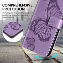 Cargar imagen en el visor de la galería, 3D Embossed Butterfly Wallet Phone Case For Samsung - Libiyi