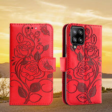 Carregar imagem no visualizador da galeria, 3D Embossed Rose Wallet Case For Samsung A12 - Libiyi