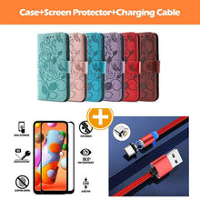 Charger l&#39;image dans la galerie, 3D Embossed Rose Wallet Case For Samsung A12 - Libiyi