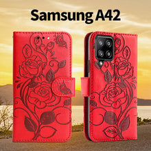 Cargar imagen en el visor de la galería, 3D Embossed Rose Wallet Case For Samsung A42(5G) - Libiyi