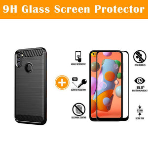 Luxury Carbon Fiber Case For Samsung A11(US and EU Version) - Libiyi