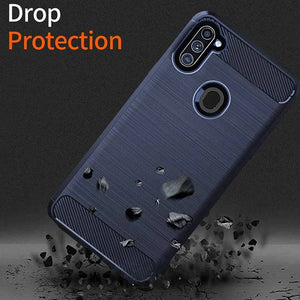 Luxury Carbon Fiber Case For Samsung A11(US and EU Version) - Libiyi