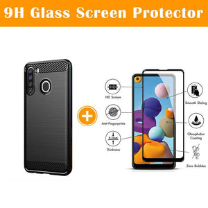 Luxury Carbon Fiber Case For Samsung A21(US and EU Version) - Libiyi