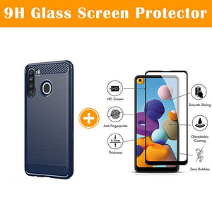 Luxury Carbon Fiber Case For Samsung A21(US and EU Version) - Libiyi